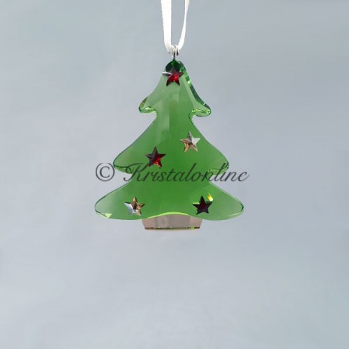 Swarovski Kristal | Silver Crystal | Kerst | Vrolijk Kerstfeest | Groene Kerstboom - Ornament | 5544526